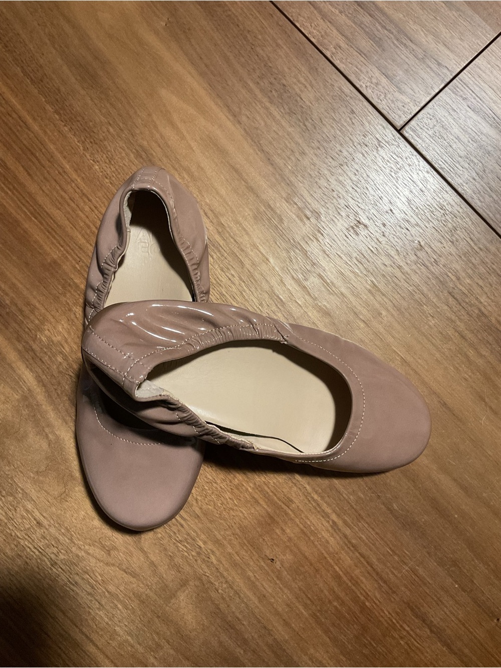 Abeo Women's Ballet Flats in soft taupe shade
